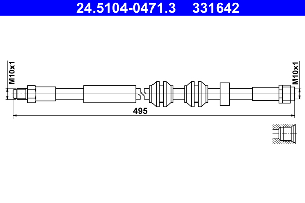 ATE 24.5104-0471.3 Bremsschlauch