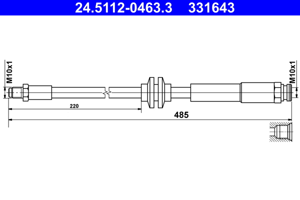 ATE 24.5112-0463.3 спирачен...