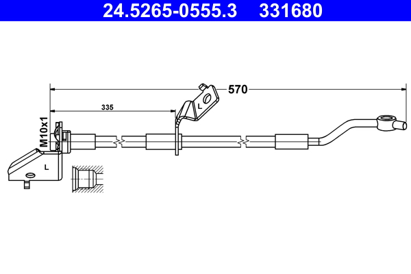 ATE 24.5265-0555.3 Bremsschlauch