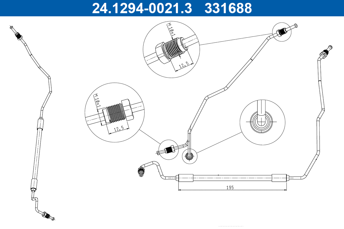 ATE 24.1294-0021.3 Bremsschlauch