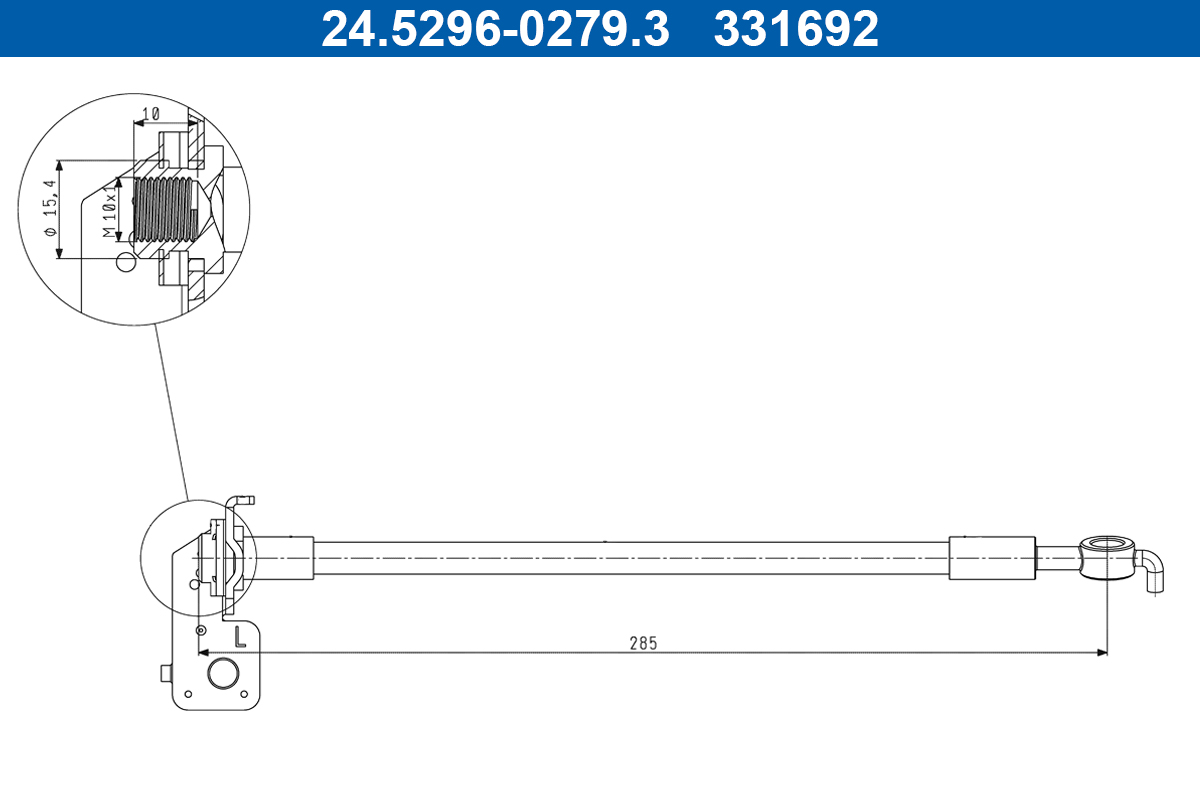 ATE 24.5296-0279.3 Bremsschlauch