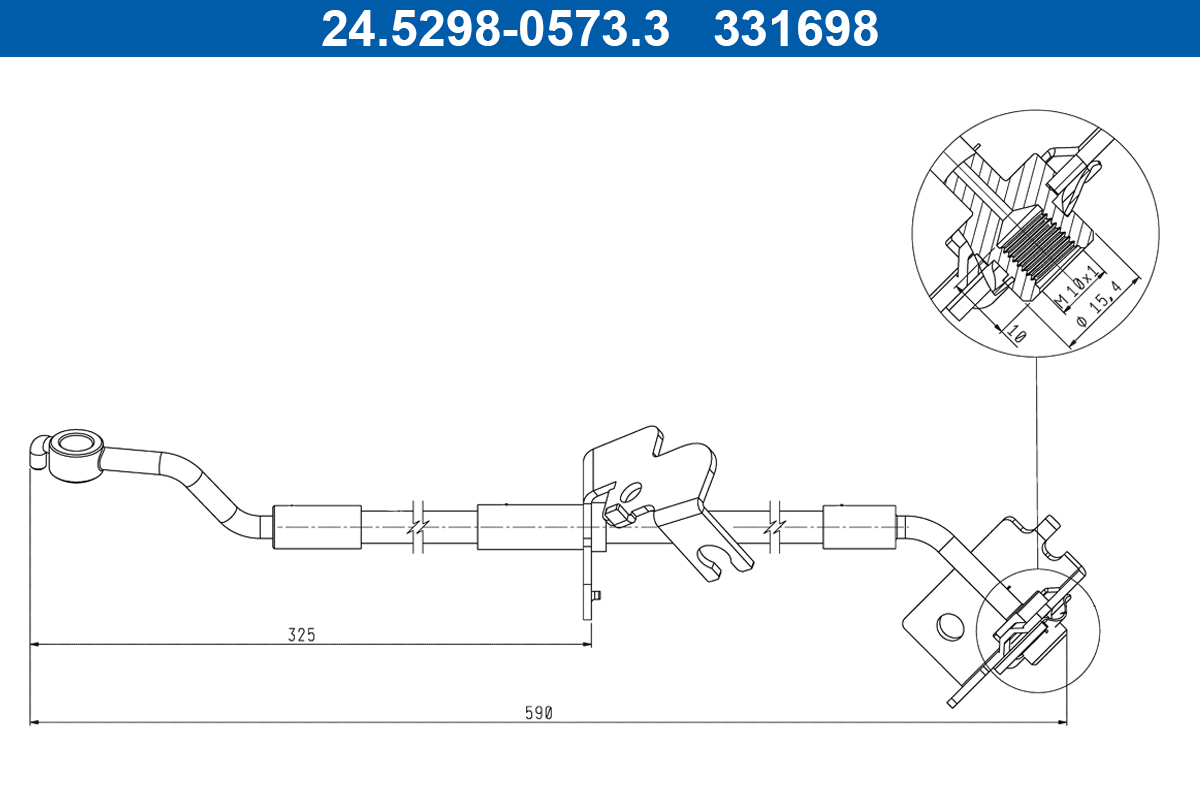 ATE 24.5298-0573.3 Bremsschlauch