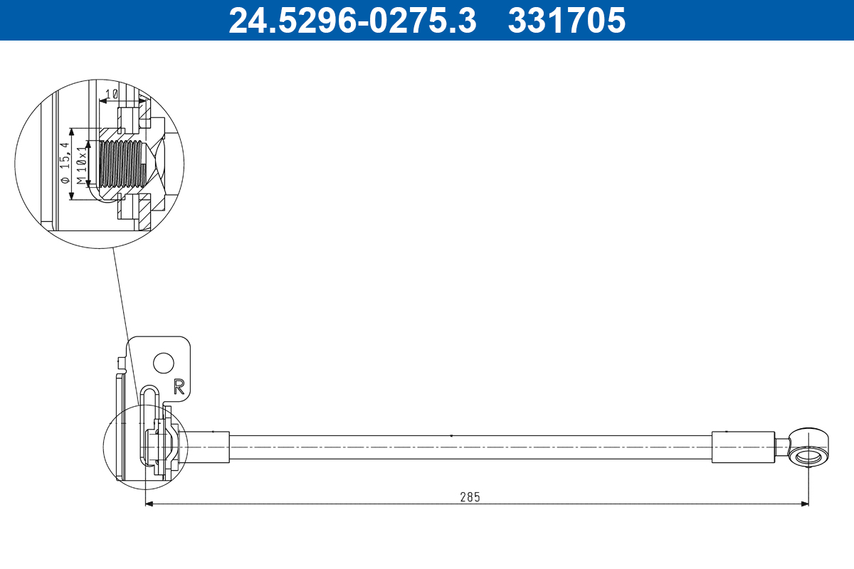 ATE 24.5296-0275.3 Bremsschlauch
