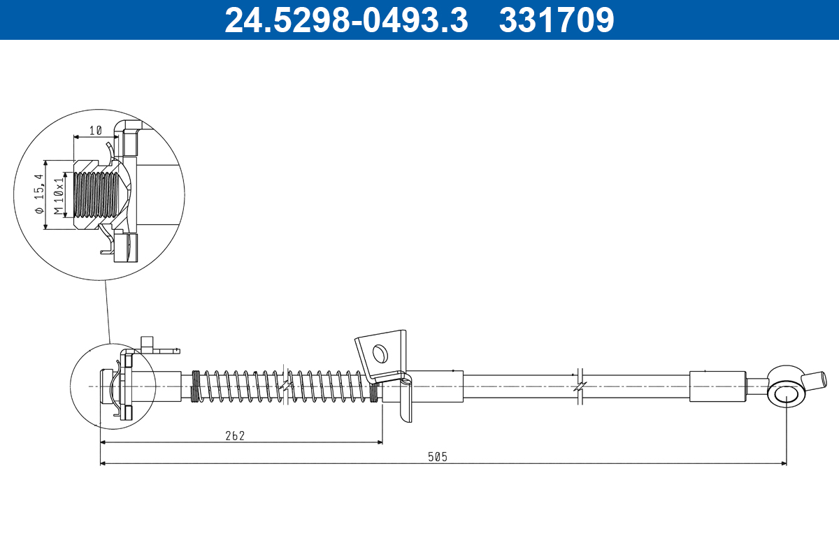 ATE 24.5298-0493.3 Bremsschlauch