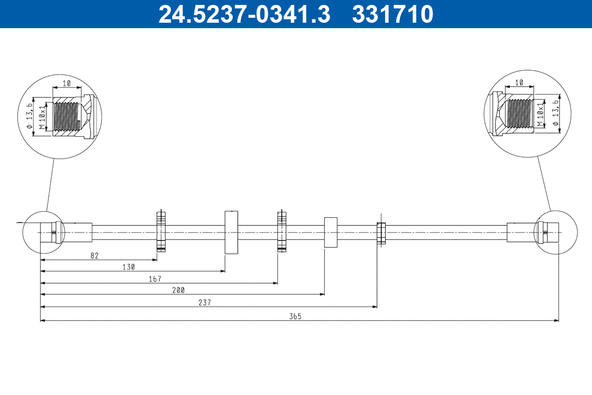 ATE 24.5237-0341.3 Bremsschlauch