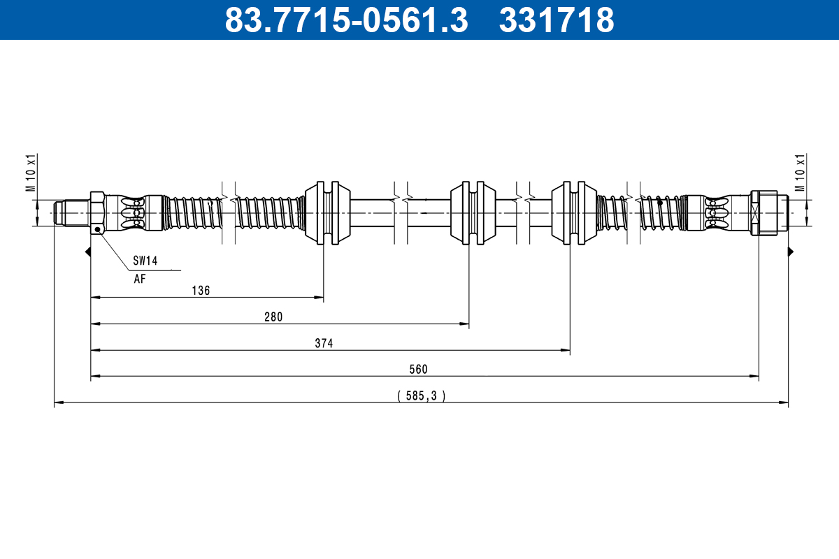 ATE 83.7715-0561.3 Bremsschlauch