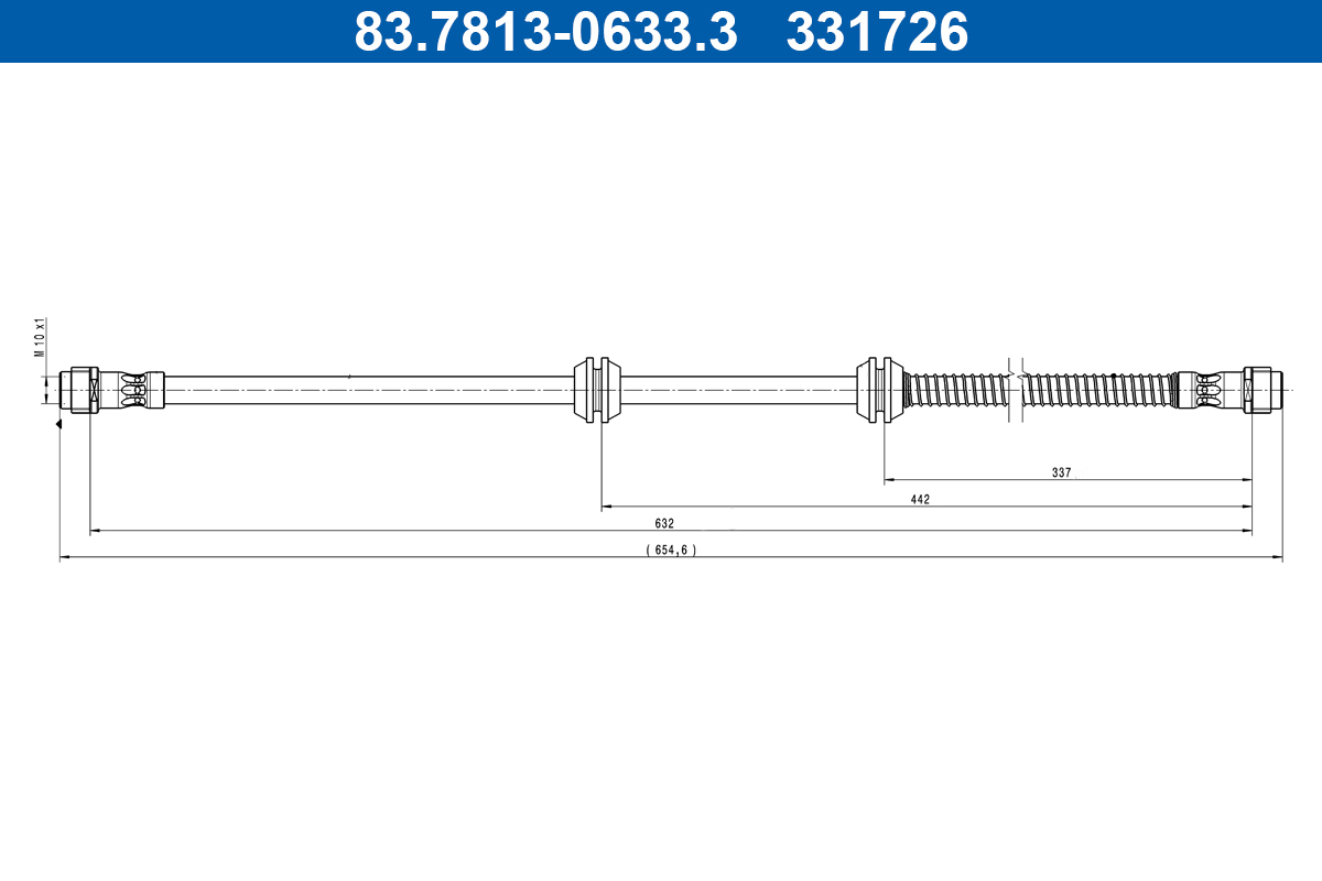 ATE 83.7813-0633.3 Bremsschlauch