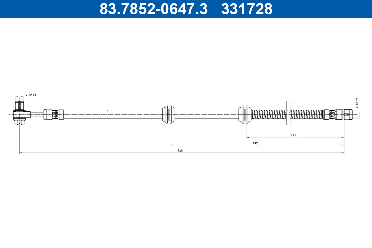 ATE 83.7852-0647.3 Bremsschlauch