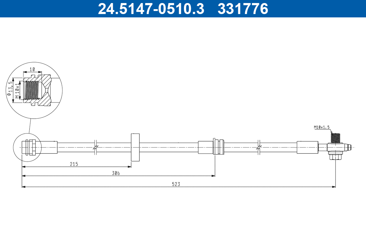 ATE 24.5147-0510.3 Bremsschlauch