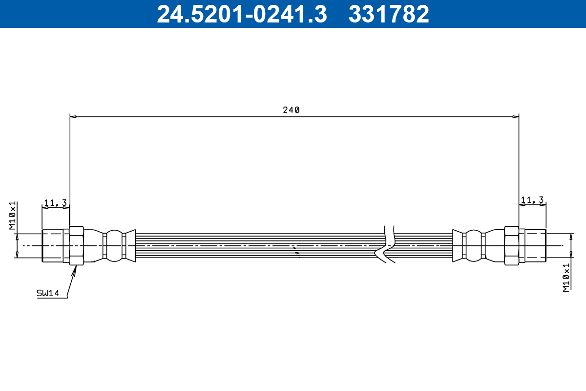 ATE 24.5201-0241.3 Bremsschlauch
