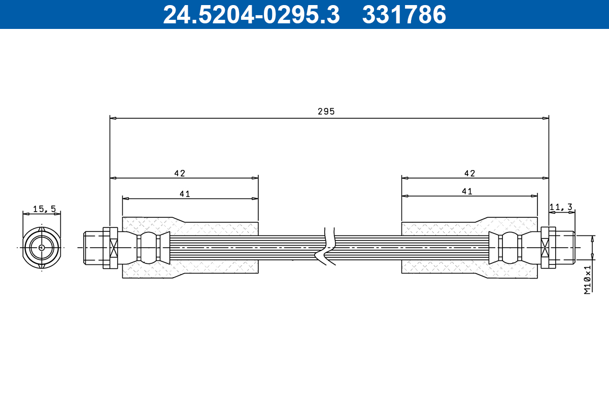 ATE 24.5204-0295.3 Bremsschlauch