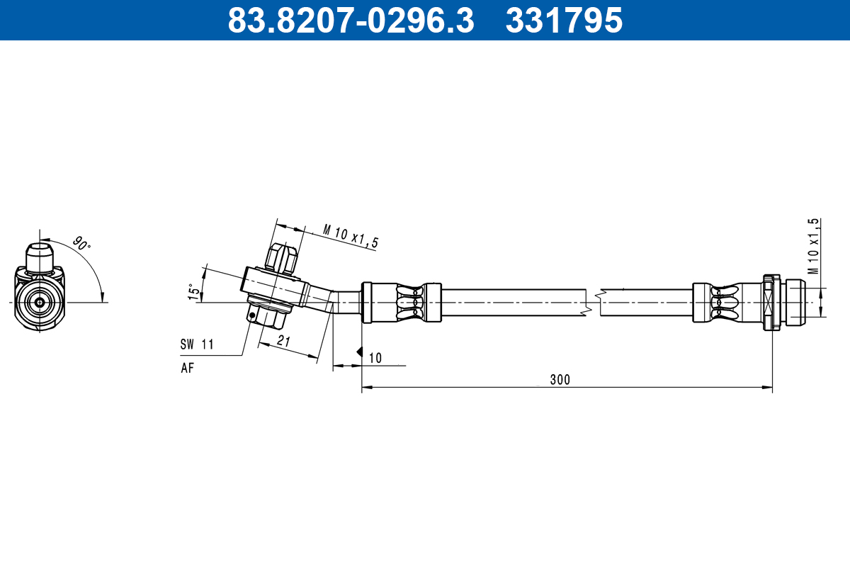 ATE 83.8207-0296.3 Brake...