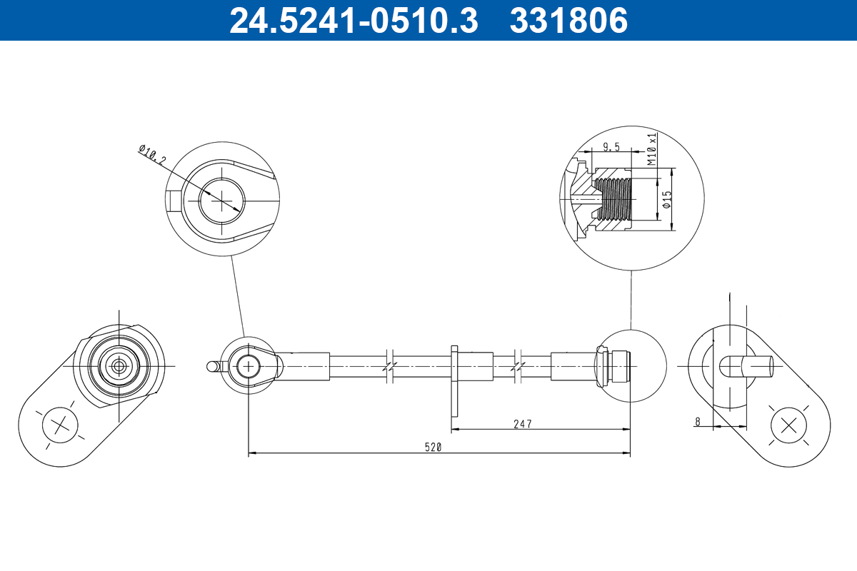 ATE 24.5241-0510.3 Brake...