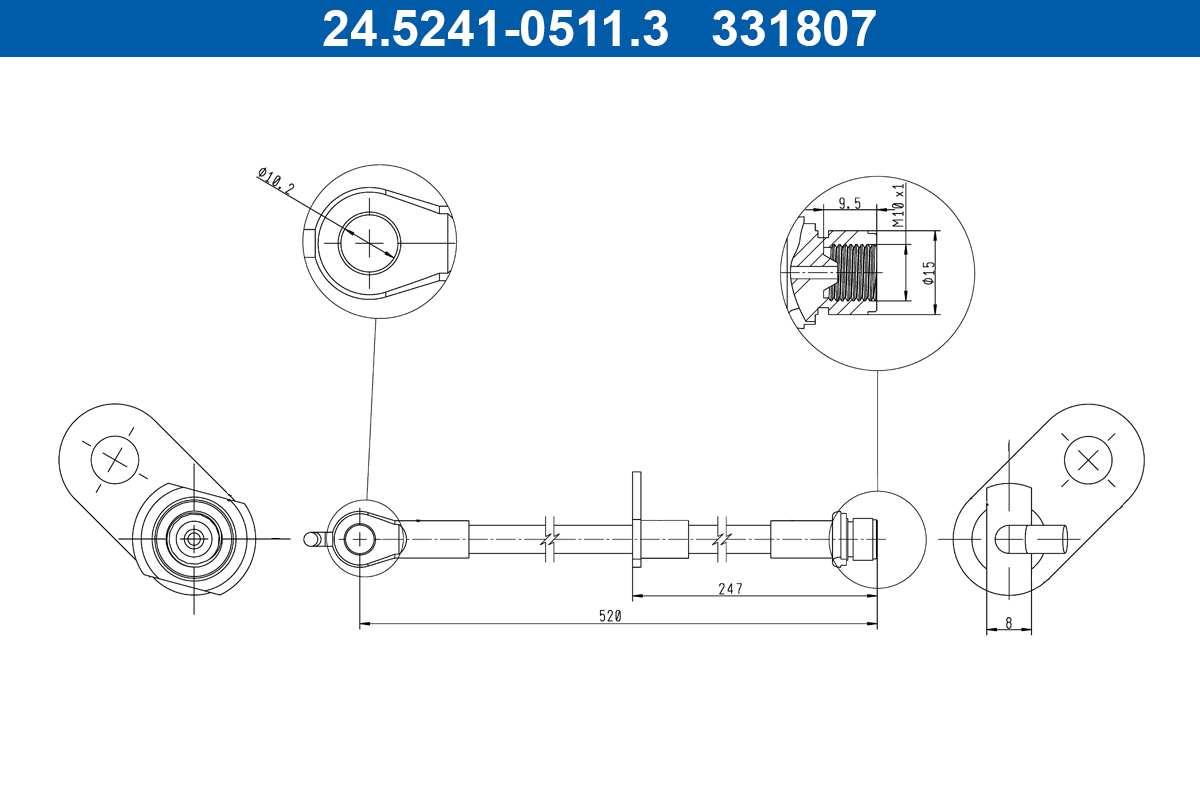 ATE 24.5241-0511.3 Brake...