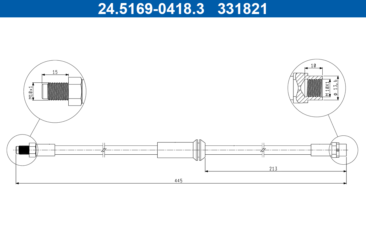 ATE 24.5169-0418.3 Brake...