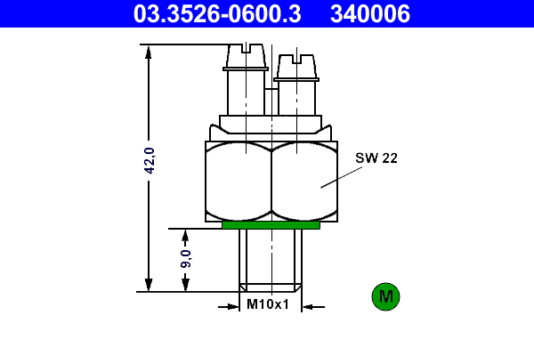 ATE 03.3526-0600.3 Schalter, Bremsleuchte