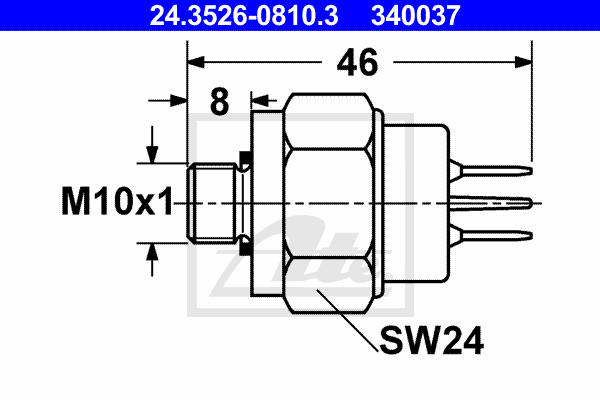 ATE 24.3526-0810.3 Interruttore luce freno