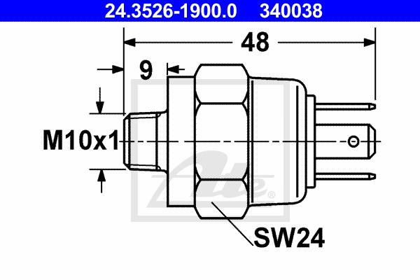 ATE 24.3526-1900.0 Interruttore luce freno