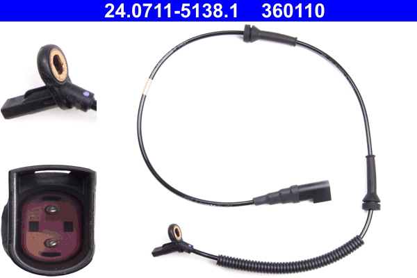 ATE 24.0711-5138.1 Sensor, Raddrehzahl