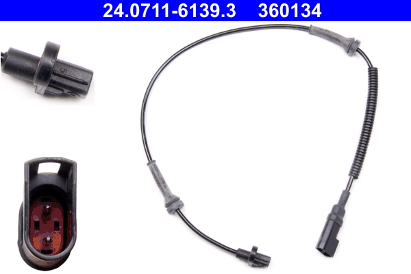 ATE 24.0711-6139.3 Sensor, Raddrehzahl