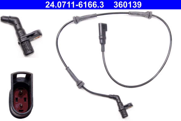 ATE 24.0711-6166.3 Sensor, Raddrehzahl