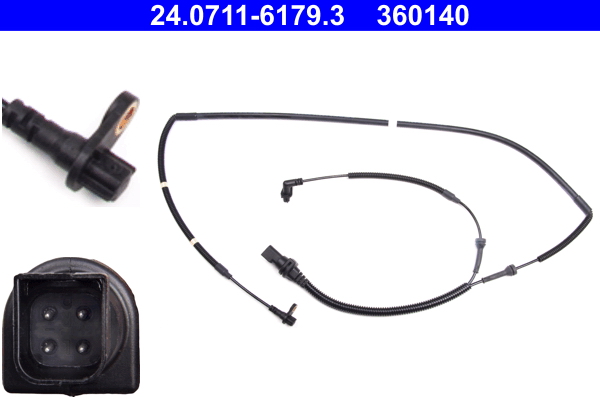 ATE 24.0711-6179.3 Sensor, Raddrehzahl