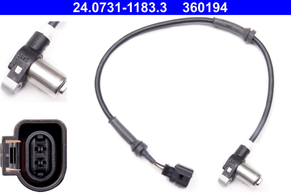 ATE 24.0731-1183.3 Sensor, Raddrehzahl