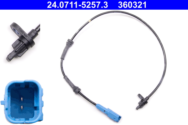 ATE 24.0711-5257.3 Sensor, wheel speed for CITROËN