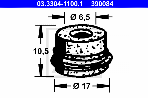 ATE 03.3304-1100.1 Tappo, Serbatoio liquido freni-Tappo, Serbatoio liquido freni-Ricambi Euro