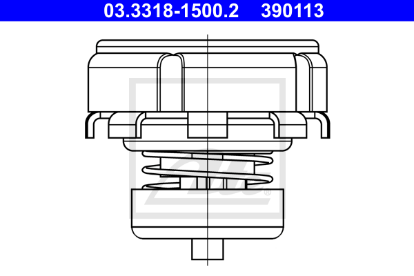 ATE 03.3318-1500.2 Kit riparazione, cilindro maestro del freno-Kit riparazione, cilindro maestro del freno-Ricambi Euro