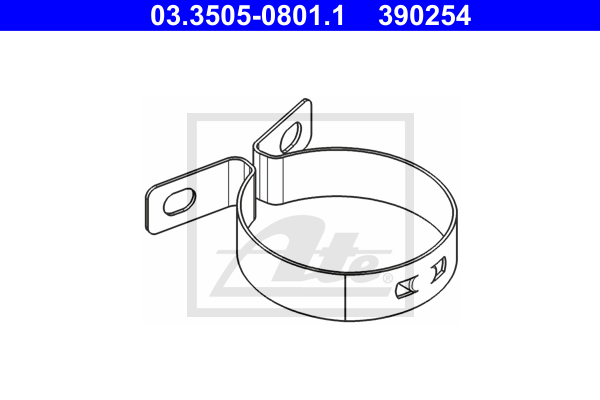 ATE 03.3505-0801.1 Supporto, Serbatoio liquido freni-Supporto, Serbatoio liquido freni-Ricambi Euro