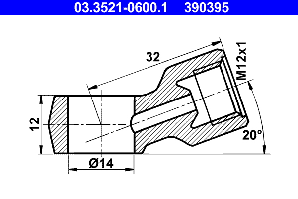 ATE 03.3521-0600.1 Ringstutzen, Rohrleitung