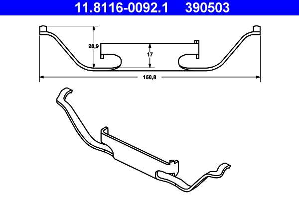 Spring, brake caliper