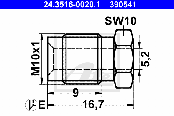 ATE 24.3516-0020.1 Vite a cappello