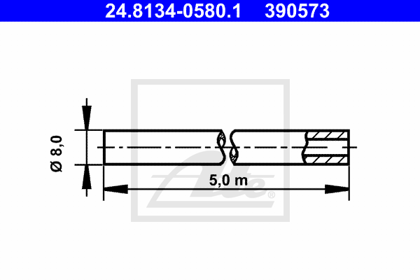 ATE 24.8134-0580.1 fékvezeték