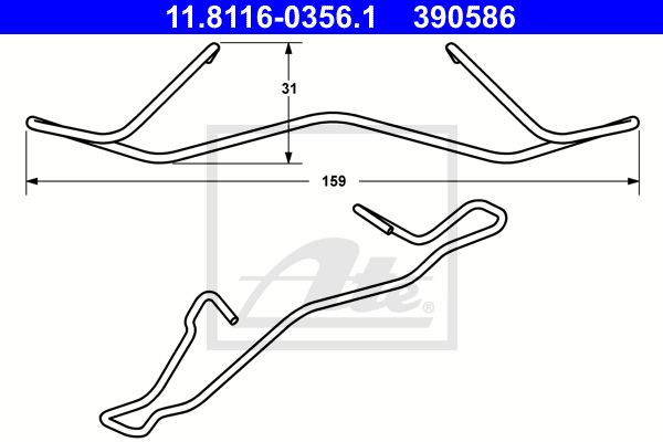 ATE 11.8116-0356.1 Molla, Pinza freno