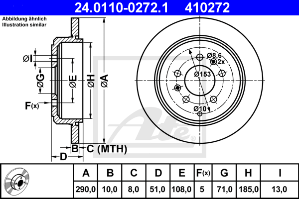 ATE 24.0110-0272.1 Brzdový...