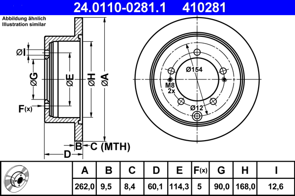 ATE 24.0110-0281.1 Disque...