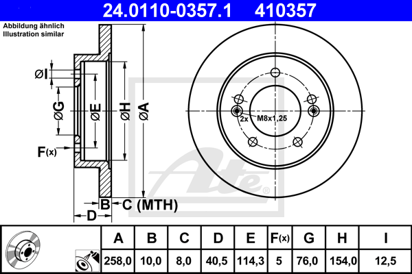 ATE 24.0110-0357.1 Discofreno