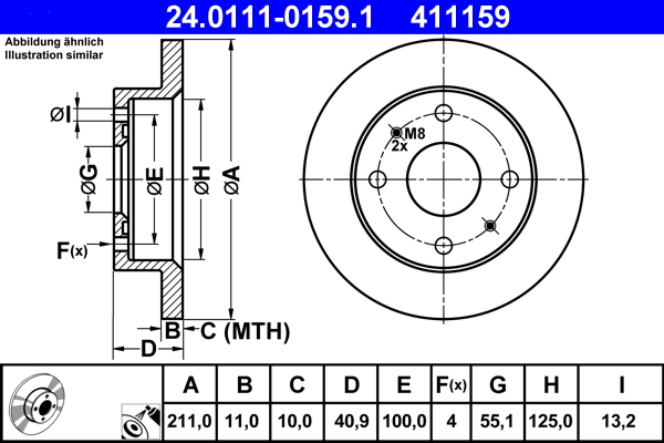 ATE 24.0111-0159.1 Disque...