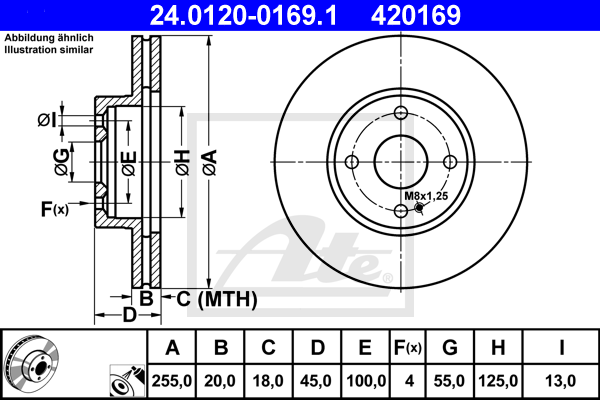 ATE 24.0120-0169.1 Brzdový...