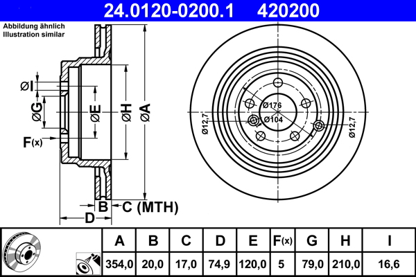 ATE 24.0120-0200.1 Disque...