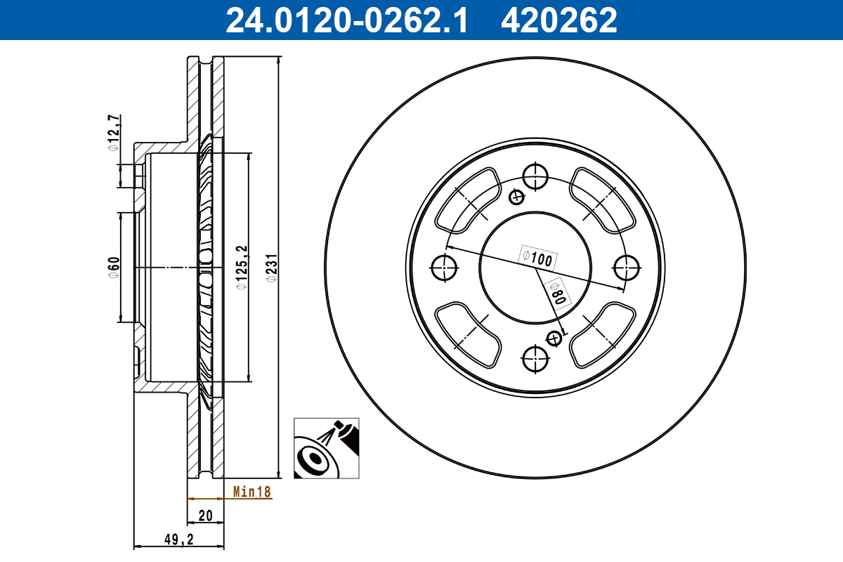 ATE 24.0120-0262.1 Brake...