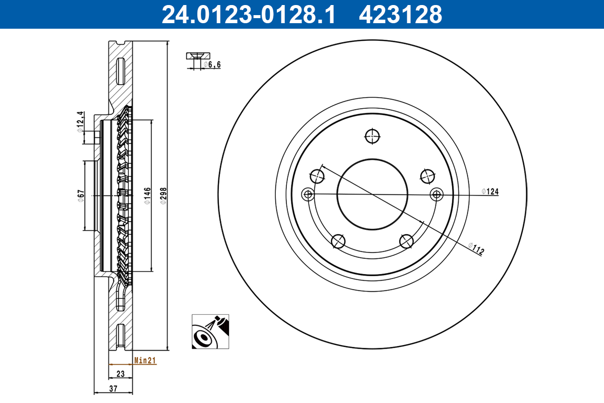 ATE 24.0123-0128.1 Brake...