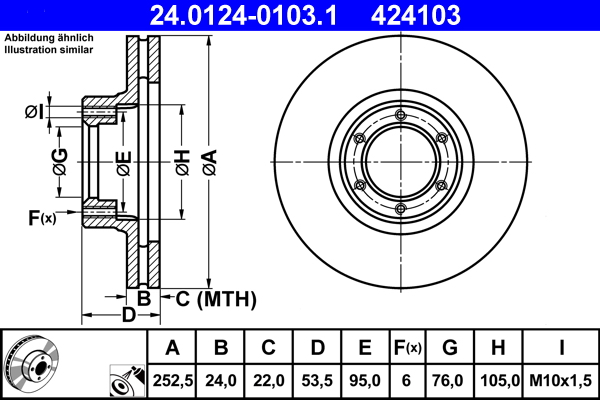 ATE 24.0124-0103.1 Disque...