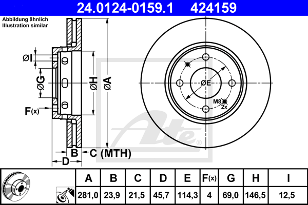 ATE 24.0124-0159.1 Discofreno