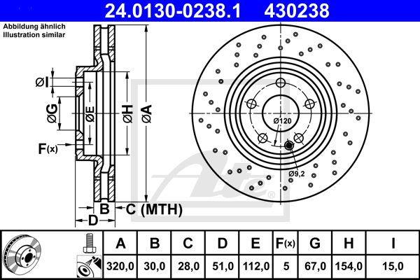 ATE 24.0130-0238.1 Brzdový...