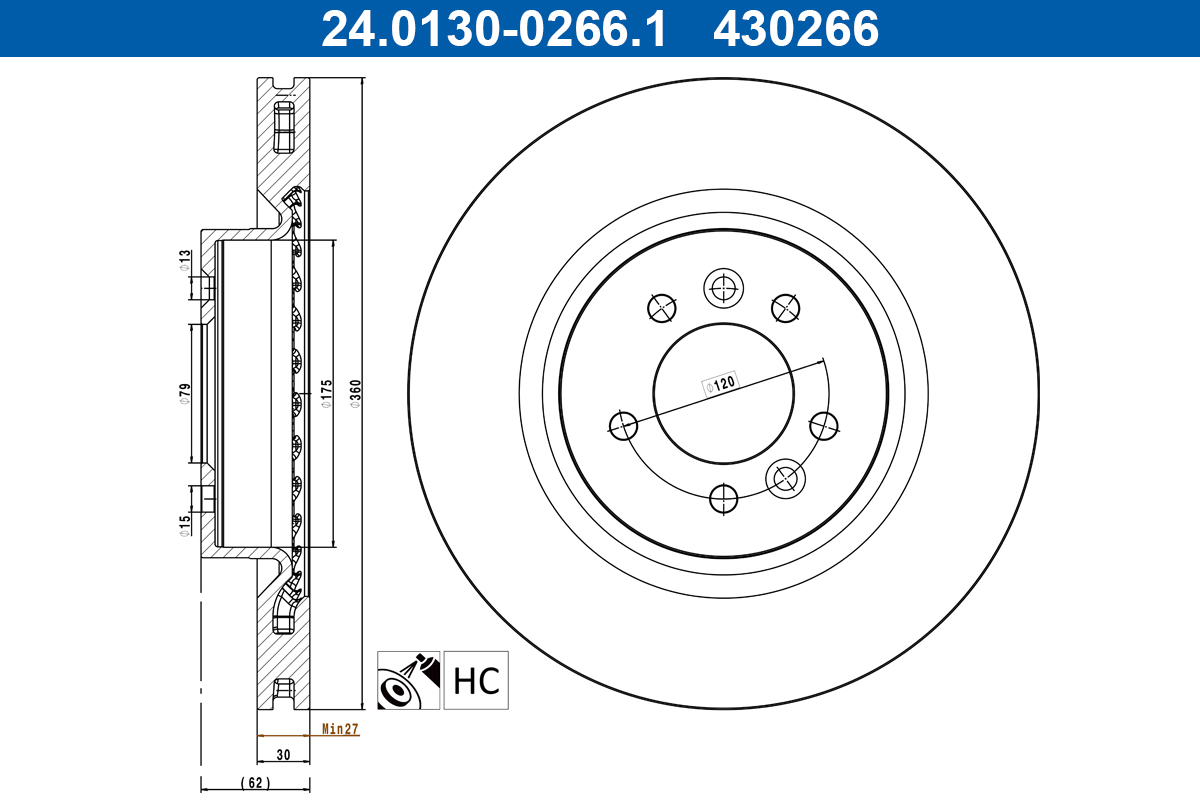 ATE 24.0130-0266.1 Brake...