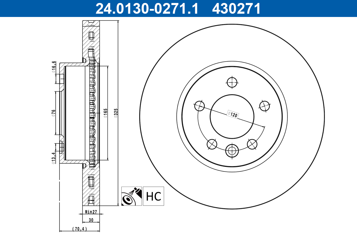 ATE 24.0130-0271.1 Brake...