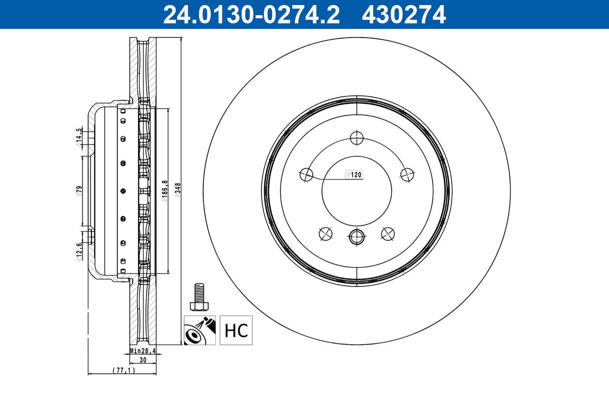 ATE 24.0130-0274.2 Brake...